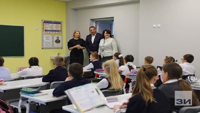 В Данкове Липецкой области по народной программе «Единой России» отремонтировали лицей