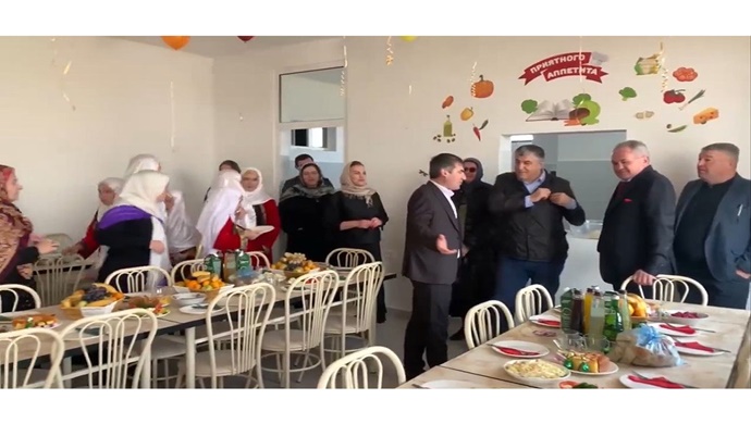 По народной программе «Единой России» в сельских школах Дагестана открыли обновлённый пищеблок