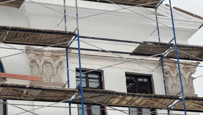 Kazan’da, Birleşik Rusya’nın desteğiyle, Çocuk Yaratıcılığı Sarayı’nın cephesindeki tarihi unsurlar restore edildi