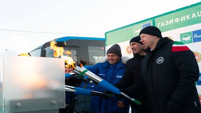 Birleşik Rusya halk programı kapsamında, Tataristan’ın Tukaevsky bölgesindeki Novy köyüne gazizasyon sistemi kuruldu