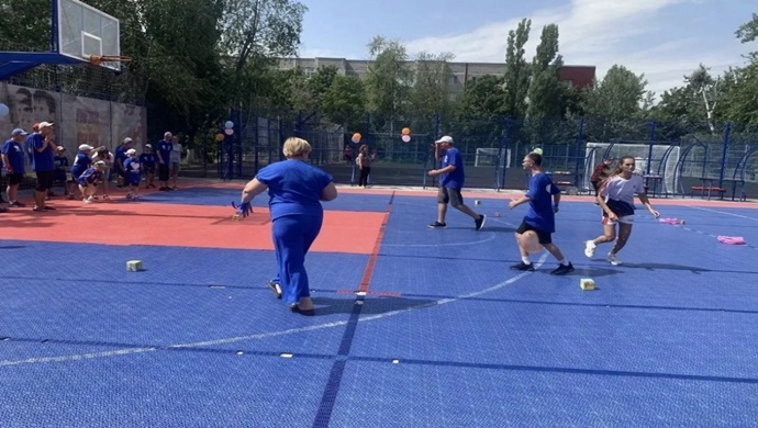 “Özel Çocukluk” parti projesi kapsamında Rostov Oblastı’ndaki Volgodonsk şehrinde bir spor etkinliği düzenlendi